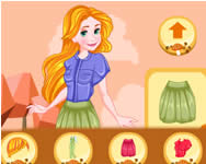 Barbie dress up autumn fodrászos HTML5 játék