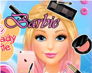 Barbie get ready with me fodrászos ingyen játék