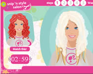 Barbie Snip style salon játék