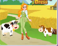 Caitlyn dress up farm fodrászos HTML5 játék